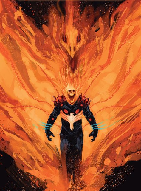 Cosmic Ghost Rider #003 - Cover Artist Gerardo Zaffino Force Ghost, Cosmic Ghost Rider, Ghost Raider, Phoenix Force, Ghost Rider Wallpaper, Rider Art, Marvel Fanart, Creatures Art, Comic Characters