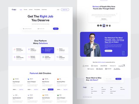 Job Portal Website, Medical Website Design, Job Page, Job Website, Directory Design, Ui Design Website, Web Ui Design, College Application, Job Portal