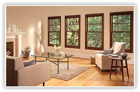 Brown Frame Brown Windows, Craftsman Style Front Doors, Craftsman Front Door, Craftsman Windows, Exterior Door Styles, Craftsman Front Doors, Marvin Windows And Doors, White Baseboards, Painting Trim White