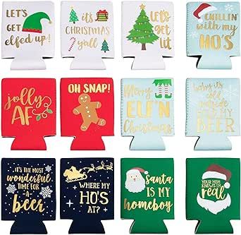 Christmas Koozies, Christmas Puns, Christmas Beer, Family Christmas Party, Christmas Party Supplies, Christmas Party Decorations, Xmas Party, Holiday Activities, Holiday Themes