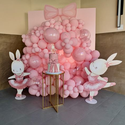 This ballerina-themed balloon setup is a dream come true for any little dancer. . Cake by @harenacakes . #bunnyballerina #pinkballoons #ballerinaballoons #birthdayparty #balloondecor #partydecor #ballerinalife #birthdaygirl #partyideas #danceparty Dancer Cake, Pink Balloons, A Dream Come True, Event Rentals, July 1, Dance Party, Event Rental, Dream Come True, Balloon Decorations