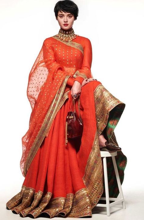 6 Colours in Sabyasachi's 2020 Summer Collection We Haven't Seen Him Do Before! Stylish Lehenga, Sabyasachi Mukherjee, Anita Dongre, Indian Bridal Outfits, Indian Dress, Designer Lehenga Choli, Lehenga Designs, Indian Designer Outfits, Indian Attire