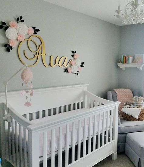 Gold Glitter Name Sign for Nursery Baby and Kids Room Decor | Etsy Baby Name Signs For Nursery, Aurora Bedroom, Name Signs For Nursery, Glitter Nursery, Nursery Name Decor, Baby Beds, Gold Nursery Decor, Letter Nursery Decor, Wall Letters Nursery