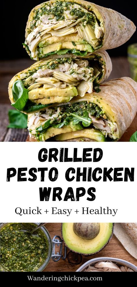 Source by hannahclaire913 Plats Healthy, Health Dinner, God Mat, Lunch Recipes Healthy, Health Dinner Recipes, Chicken Wraps, Pesto Chicken, Wrap Recipes, Good Healthy Recipes