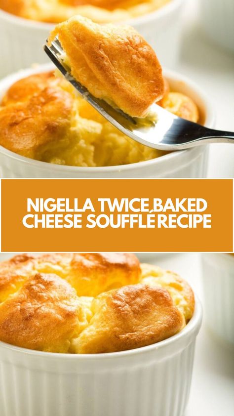 This delicious Twice-Baked Cheese Soufflé recipe from Nigella is a creamy, cheesy delight that’s perfect for any occasion. With simple, everyday ingredients like cheddar and eggs, you can easily whip up this warm, comforting dish. The second bake gives it a golden, bubbling topping that’s simply irresistible. Twice Baked Souffle Recipes, Slumgullion Recipe, Cheese Souffle Recipe, Cheese Souffle Recipes, Cheese Soufflé, Egg Souffle, Nigella Lawson Recipes, Cheese Souffle, Souffle Recipes