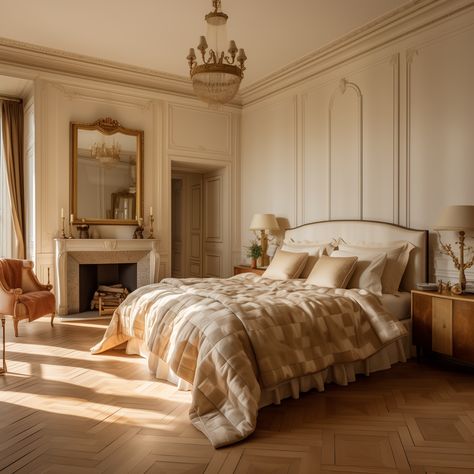 How To Decorate Your Bedroom Like A French Parisian (29 Bedroom Ideas) - Edward George French Parisian Bedroom, Parisian Bedroom Aesthetic, French Bedroom Aesthetic, French Bedroom Design, 70s Living Room Decor, French Inspired Bedroom, 70s Living Room, French Bedroom Decor, Parisian Bedroom