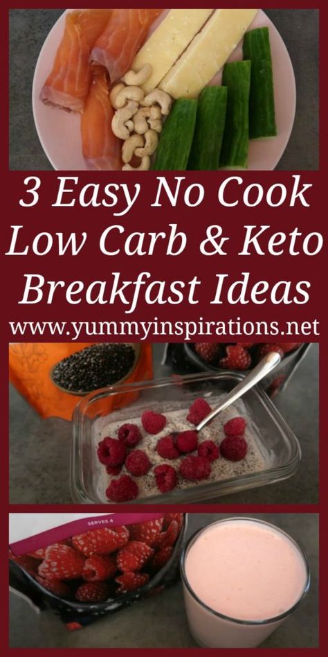 3 No Cook Low Carb Breakfast Ideas – Easy Keto Diet Breakfast Without Eggs Recipes for make ahead grab and go breakfasts. #lowcarbbreakfast #ketobreakfast #ketobreakfastideas #ketobreakfastrecipes #lowcarbbreakfastrecipes Without Eggs Recipes, Budget Breakfast, Breakfast Without Eggs, Low Carb Breakfast Ideas, Carb Breakfast Ideas, No Carb Breakfast, Vegetarian Breakfast Casserole, Breakfast Ideas Easy, Low Carb Protein Powder