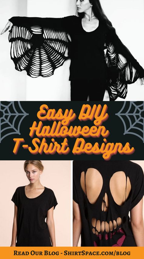 Spider Web T Shirt Diy, Spider Web Tshirt Diy, Diy Halloween T Shirt Ideas, Diy Halloween Tshirts, Diy Halloween Shirts For Women, Halloween Tshirt Diy, Easy Halloween Designs, Mens Halloween Costumes Diy, Halloween Tshirt Ideas