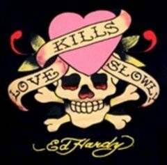 #edhardy Ed Hardy Designs, Ed Hardy Tattoos, Love Kills Slowly, Don Ed Hardy, Awareness Tattoo, Love Kills, Animal Print Background, Skull Pictures, Anti Valentines Day