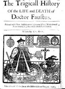 Title page of a late quarto of Dr Faustus, 1663 Dr Faustus, Doctor Faustus, Christopher Marlowe, Tragic Hero, Woodcut Illustration, Free Novels, Penguin Book, Tyler Durden, 100 Books To Read