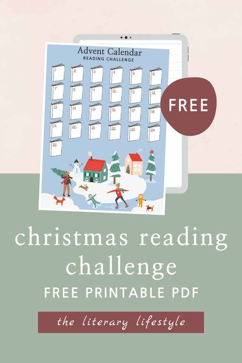 Christmas Reading Challenge (With Printable Advent Calendar) 2024 Reading Challenge For Kids, Holiday Reading, Printable Advent Calendar, Christmas Reading, Calendar 2024, Reading Challenge, Magical Christmas, Free Reading, Christmas Wedding