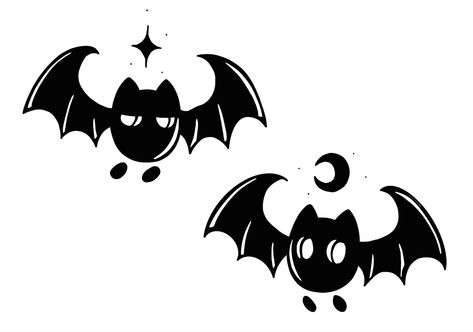 Mini Halloween Tattoos Matching, Cute Emo Tattoo Ideas, Bat Tattoo Matching, Goth Bff Tattoos, Dark Friend Tattoos, Gothic Sister Tattoos, Spooky Friendship Tattoos, Goth Friend Tattoos, Cute Friend Tattoos Simple