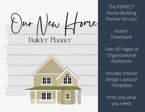 House Building Planner Home Renovation Planner | Etsy Home Renovation Planner, Renovation Plan, Renovation Planner, Gantt Chart Templates, Interior Design Layout, Project Management Templates, Home Planner, House Building, Home Building