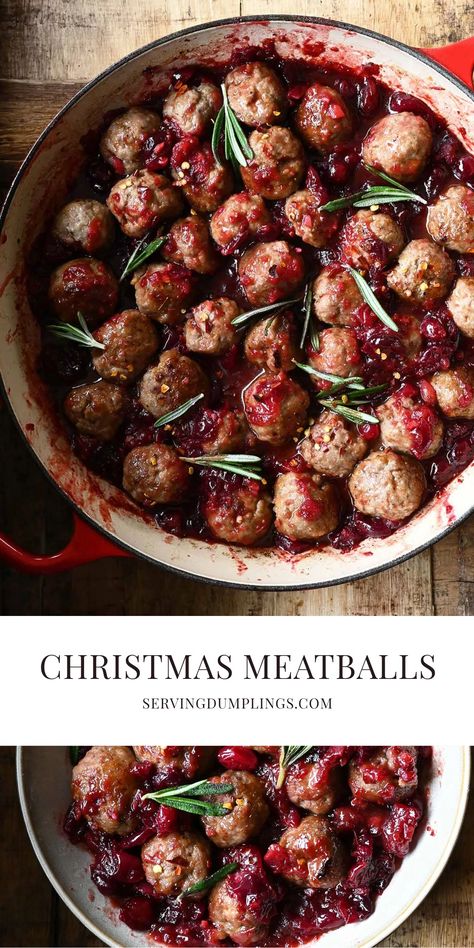 Christmas Meatballs, Holiday Meatballs, Appetizer Meatballs, Meat Appetizers, Homemade Meatballs, New Year's Eve Recipes, Easy Appetizer Recipes, Christmas Appetizers, Ground Meat