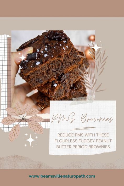 Are your Cravings Before Your Period Messing Your Metabolism? When PMS hits, you’re more likely to crave something chocolatey and sweet. Check out this blog for a healthy brownie recipe that is sure to help your cravings. | Health | Wellness | Cravings | Brownie | Chocolate | Sweet | Motivation #healthyfood #snack #food #cravings #recipe #quicksnack I Am On My Period, Healthy Brownie Recipe, On My Period, Healthy Brownie, Healthy Period, Brownie Recipes Healthy, Balance Hormones Naturally, Healthy Brownies, Women Health Care