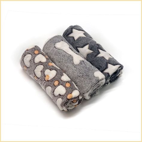 1 Pack 3 Puppy Blankets Super Soft Warm Sleep Mat Grey Cute Print Blanket Fluffy Dog Blankets, Puppy Blanket, Mini Poodles, Dog Bed Furniture, Cat Blanket, Pet Blanket, Fluffy Dogs, Fluffy Cat, Dog Blanket