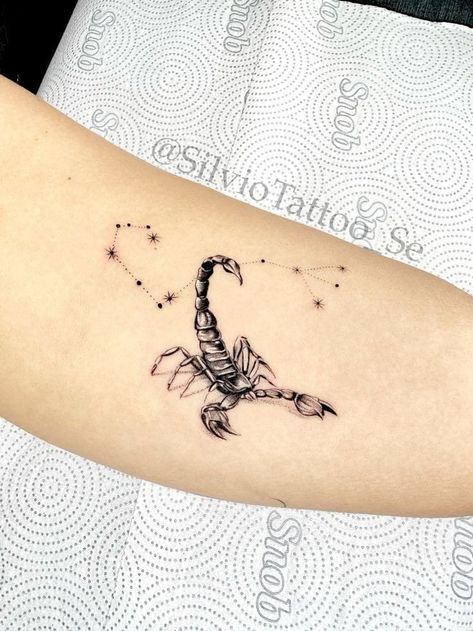 Scorpio Tattoo, Zodiac Tattoos, Future Tattoos, Tattoos And Piercings, Scorpion, I Tattoo, Tattoos For Women, Tatting, Piercings