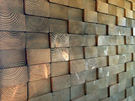 DIY Wood Walls • Tons of Ideas, Projects & Tutorials! Diy Wood Wall, Bar Exterior, Deco Originale, Construction Adhesive, Home Cinema, Home Trends, Textured Wall, Wall Treatments, New Wall