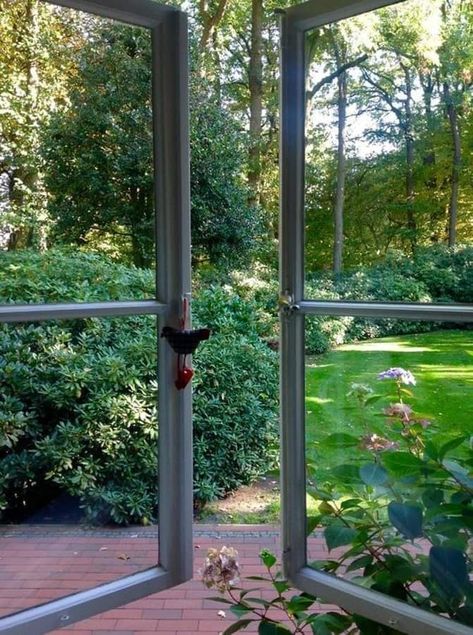 Whimsical Home, House Window, Garden Pathway, Dream Living, Window View, Balcony Decor, Outdoor Design, Garden Room, House Inspo