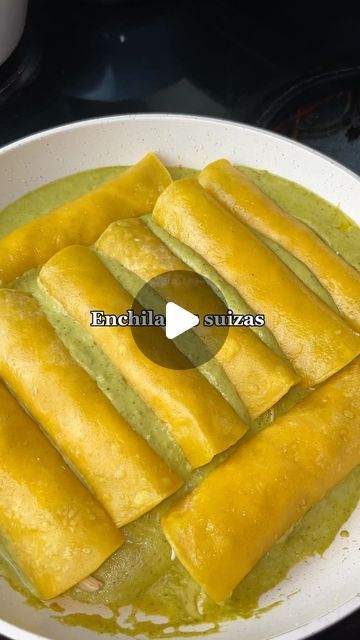 Enchiladas Suizas Verdes, Chile Verde Enchiladas, Enchiladas Potosinas, Green Enchiladas, Enchiladas Suizas, Dream On, Green, On Instagram, Instagram