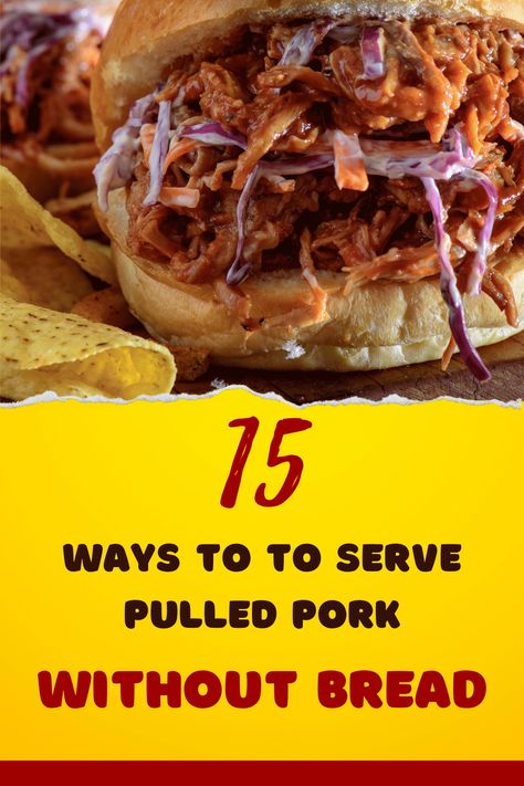 How to Serve Pulled Pork without Bread Gourmet Pulled Pork Sandwiches, Leftover Pulled Pork Recipes Keto, How To Eat Pulled Pork, Pulled Pork Party Ideas, Bbq Pulled Pork Dinner Ideas, Pulled Pork Serving Ideas, Pulled Pork Ideas Dinners, Dinner Ideas With Pulled Pork, Pulled Pork Uses