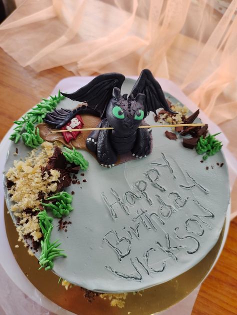 How To Train Your Dragon Birthday Cake, How To Train Your Dragon Cake, Toothless Birthday Cake, Httyd Cake, Httyd Party, Toothless Cake, Dragon Birthday Cakes, 7th Birthday Cakes, Dragon Birthday Parties