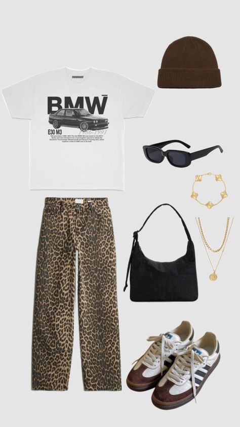 #outfitinspo #boldoutfits #cheetahpants #whattowear #outfitboard #schoolfit #closetinspo #aesthetic #casualcomfort #sunglasess #schoolfits #ootd Art Class Outfit, Leo Fashion, Everyday Outfits Fall, Class Outfit, Millennials Fashion, Cute Preppy Outfits, Outfit Inspo Fall, Fashion Aesthetic, Winter Fashion Outfits