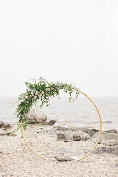 Wedding Round Arch, Pastel Beach Wedding, Private Beach Wedding, Beach Wedding Ceremony Arch, Wedding Thailand, Wedding Alter, Small Beach Weddings, Beach Wedding Arch, Secret Island