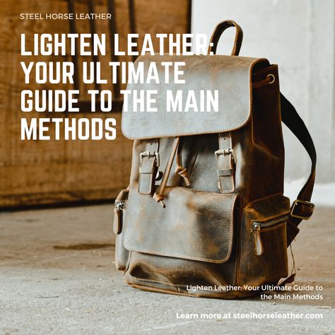 Do you want to make your leather stuff look cooler? You can lighten the leather up! We'll show you how. There are a few different ways to go about it, like using natural or alternative methods if you're looking for something eco-friendly or budget-friendly. We'll also give you some tips on how to avoid ruining your leather while lightening it. So, don't worry - we've got all the info you need to get that cool look! So read on and discover how you can give your favorite leather item a new lease Glamour Interiors, Vinegar And Water, The Right Stuff, Leather Items, Don't Worry, Budget Friendly, Light Colors, New Look, How To Look Better