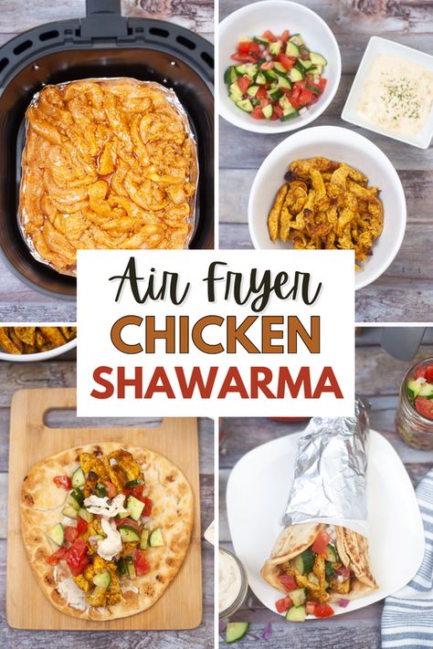 Air Fried Chicken Tenders, Chicken Shawarma Wrap, Breakfast Sides Dishes, Chicken Shawarma Recipe, Breakfast Sides, Shawarma Recipe, Air Fried Chicken, Chicken Shawarma, Chicken Bites