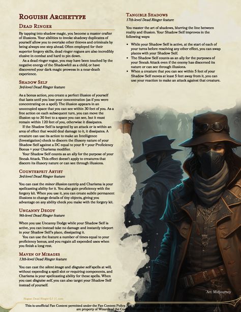 Rouge Subclass 5e, Rogue Subclass Homebrew, Dnd Rogue Subclasses Homebrew, Roguish Archetype 5e, Dnd 5e Rogue, Roguish Archetype, Rogue Archetypes, Dnd Rogue, Dnd Subclasses