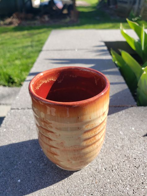 Deep firebrick inside and letting Albany Slip Brown do its thing outside over texture. Albany Slip Brown Glaze, Albany Slip Brown, Pottery Glaze, Pottery Glazes, Glaze, Texture, Quick Saves