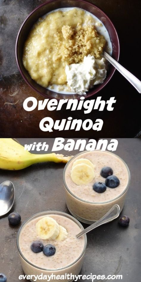 Overnight Quinoa Breakfast, Overnight Quinoa, Quinoa For Breakfast, Quinoa Desserts, Quinoa Recipes Breakfast, Quinoa Recipes Easy, Quinoa Recipes Healthy, Quinoa Breakfast Bowl, Healthy Snaks