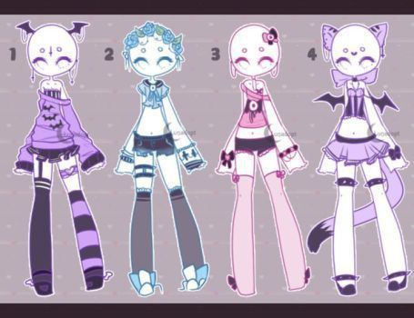 Outfit Drawings, Draw Clothes, Pastel Outfits, Cute School Outfits, Kawaii Clothes Goth, Clothes Drawing, Goth Outfit, Goth Clothes, Art Outfits