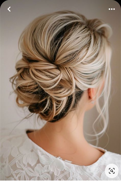 Wedding Updos For Blonde Hair, Wedding Hairstyles For Mother Of The Groom, Bridal Hair Updo Blonde, Side Bun Updo Wedding, Shenion Hairstyles 2024, Wedding Bride Hairstyles Updo, Wedding Updo For Fine Hair, Elegant Bridal Updo With Veil, Hairstyles For Bridesmaids Updo