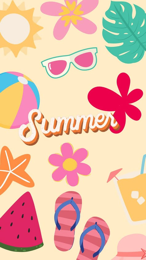 Summer wallpaper Cute Backgrounds Summer, Wallpaper Background Summer, Summer Images Wallpaper, Summer Time Backgrounds, Cute Beach Backgrounds, Summer Screen Savers Wallpapers, Summer Theme Wallpaper, Summer Screen Savers, Hello Summer Wallpapers