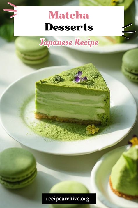 Matcha Desserts Tea Cheesecake, Green Tea Cheesecake, Chili Soup Recipe, Yakitori Skewers, Classic Chili Recipe, Matcha Desserts, Matcha Dessert, Matcha Cake, Soup With Ground Beef