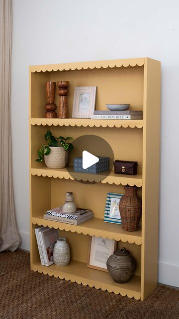 Scalloped Shelves, Pine Shelving, Scalloped Shelf, Painting Kids Furniture, Restoring Furniture, Pine Shelves, Toy Room, Floating Shelves Diy, Diy Upcycle