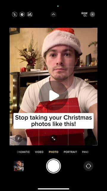 JD The Camera Guy on Instagram: "Stop taking your Christmas photos like this! Edited with presets from the link in my bio . . . #fyp #viral #trending #trend #trends #blowthisup #explore #explorepage #iphonecamera #iphone13camera #iphone14camera #ios16 #iphone13 #iphone14 #shotoniphone #trick #tricks #iphonephotography #photography #photographer #mobilephotography" How To Take Christmas Pictures On Iphone, Christmas Creative Photography, I Phone Camera Settings, Phone Camera Tips, Photography With Camera, Smartphone Photography Tricks, Christmas Pictures With Lights, Christmas Light Photography, Phone Photography Tutorials