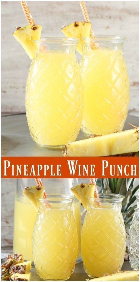 School Drinks, Alabama Slammer, Pineapple Wine, Wine Punch, Batch Cocktail Recipe, Pineapple Kitchen, Moscato Wine, Den Decor, Cocktail Party Food