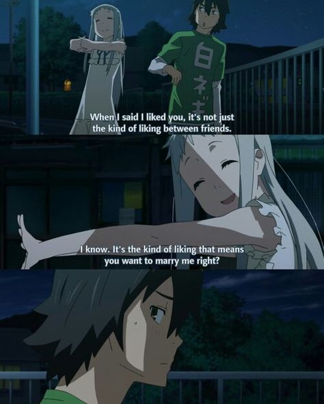 Anohana Quotes Japanese, Between Friends, Marry Me, Love Letters, Like You, Meant To Be, Quotes, Movie Posters, Anime