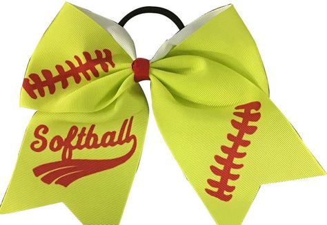 PRICES MAY VARY. SOFTBALL HAIR ACCESSORIES - Adorable softball bows for hair SOFTBALL BOWS - 6.5 inch Hair Bows are made from 3 inch wide Grosgrain Softball Ribbon PONYTAIL HOLDER- Each Softball Bow is fastened with an elastic pony tail holder SOFTBALL GIFT -For softball players, softball teams & softball moms DESIGNED & SOLD BY SPORTYBELLA- A USA family owned business. Our mission is to help athletes show team spirit with sports accessories for girls. From bracelets to hair ties to keychains an Softball Teams, Softball Hair Bows, Softball Accessories, Softball Cheer, Softball Hair, Softball Bow, Softball Bows, Softball Hairstyles, Bow Ponytail