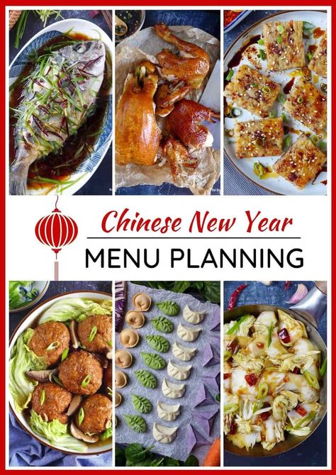 Chinese New Year Cuisine, Chinese New Year Food 2024, Lunar New Year Menu Ideas, Cny Dishes Chinese, Chinese New Year Menu Ideas, Chinese New Year Dinner Table, Chinese New Year Party Food, Lunar New Year Food Dishes, Chinese New Year Food Ideas