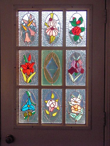 Stained Glass Door Panel, Stained Glass Door, Glass Window Art, Stained Glass Paint, Stained Glass Designs, Cute House, Barbie Dream House, Door Panel, Dream House Interior