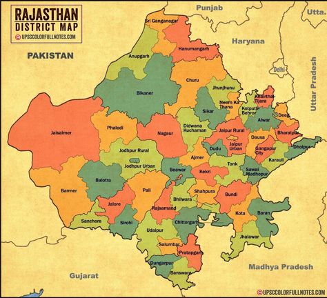 Download Rajasthan Map in HD quality! 2022 - UPSC Colorfull notes Rajasthan Map Hd, Rajasthan Map, Rajasthan Photo, Chittorgarh Fort, Forest Resources, Map Diagram, South America Map, Amazing India, India Map