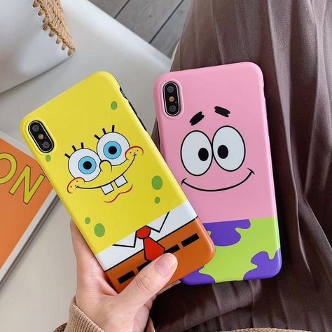 Cartoon Spongebob, Bff Phone Cases, Spongebob Cartoon, Phone Case Diy Paint, Diy Phone Case Design, Iphone Price, Funny Iphone Cases, Star Phone Case, Pretty Phone Cases