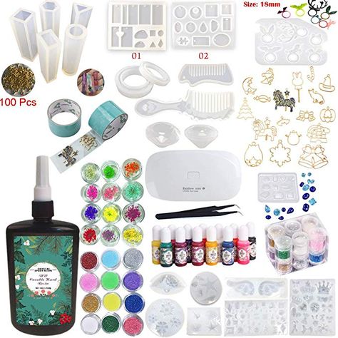 Eyelet Rings, Resin Art Supplies, Crystal Clear Epoxy Resin, Resin Glue, Formy Silikonowe, Clear Epoxy Resin, Resin Jewelry Making, Jewellery Moulds, Jewelry Making Kit