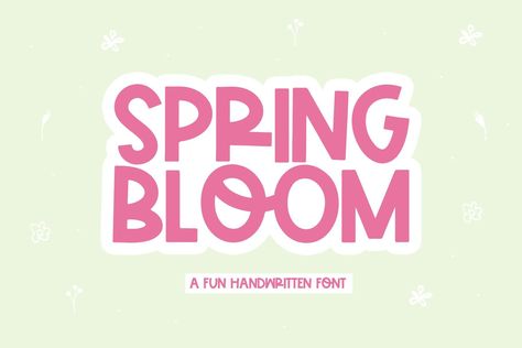 Spring Bloom Font Cute Handwritten Font, Procreate Font, Cricut Font, Fonts for Cricut, Teacher Fonts, Goodnotes Font, Quirky Font - Etsy | Handwritten fonts, Cute fonts, Teacher fonts . #Logos #Bujo_Fonts #Teacher_Fonts #Spring_Font Bujo Fonts, Teacher Fonts, Spring Font, Fonts For Cricut, Christmas Fonts Free, Crooked Tree, Otf Font, Caps Font, All Caps Font