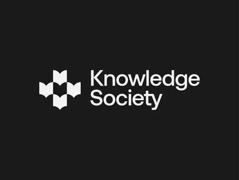 Knowledge Society by Dimitrije Mikovic on Dribbble Book Logo Design Ideas, Book Logo Design, Modern Brand Identity, Library Logo, Book Logo, Logo Design Ideas, Bird Book, Education Logo, School Logo