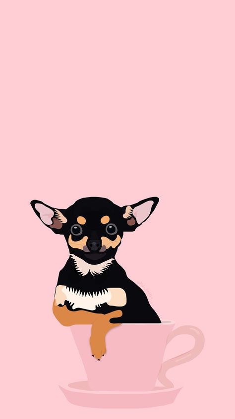 Chihuahua Wallpaper, Chihuahua, Pikachu, Snoopy, Tea, Dogs, Fictional Characters, Art